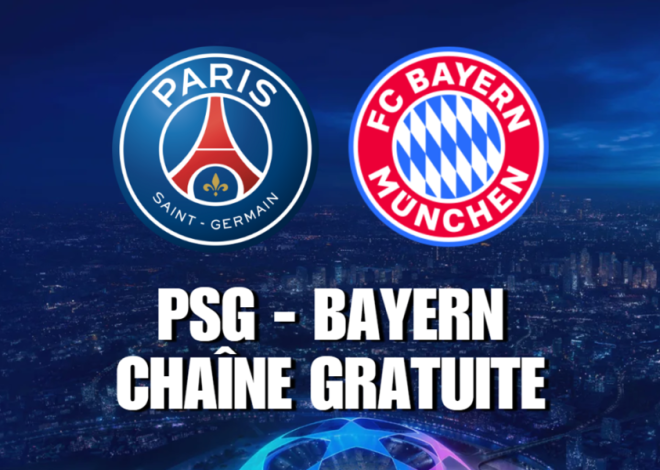 Chaîne TV gratuite où regarder PSG Bayern Munich en streaming